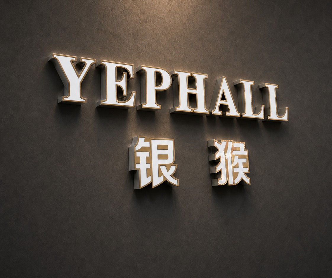 YEPHALL 银猴 signage