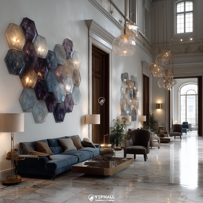 YP1896 Wall Art Lamp Composition
