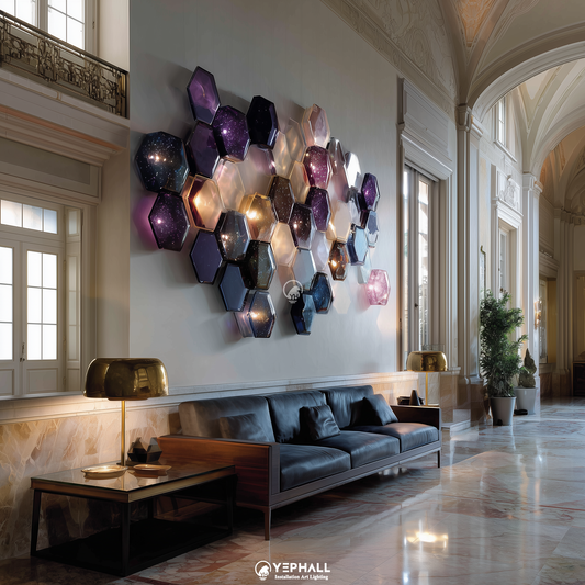YP1897 Wall Art Lamp Composition
