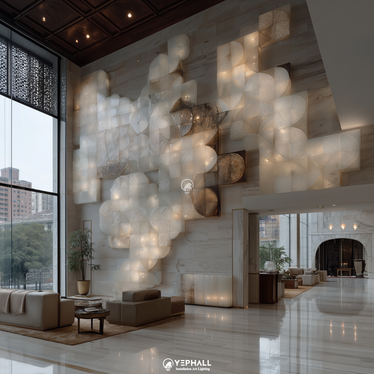 YP1898 Wall Art Lamp Composition
