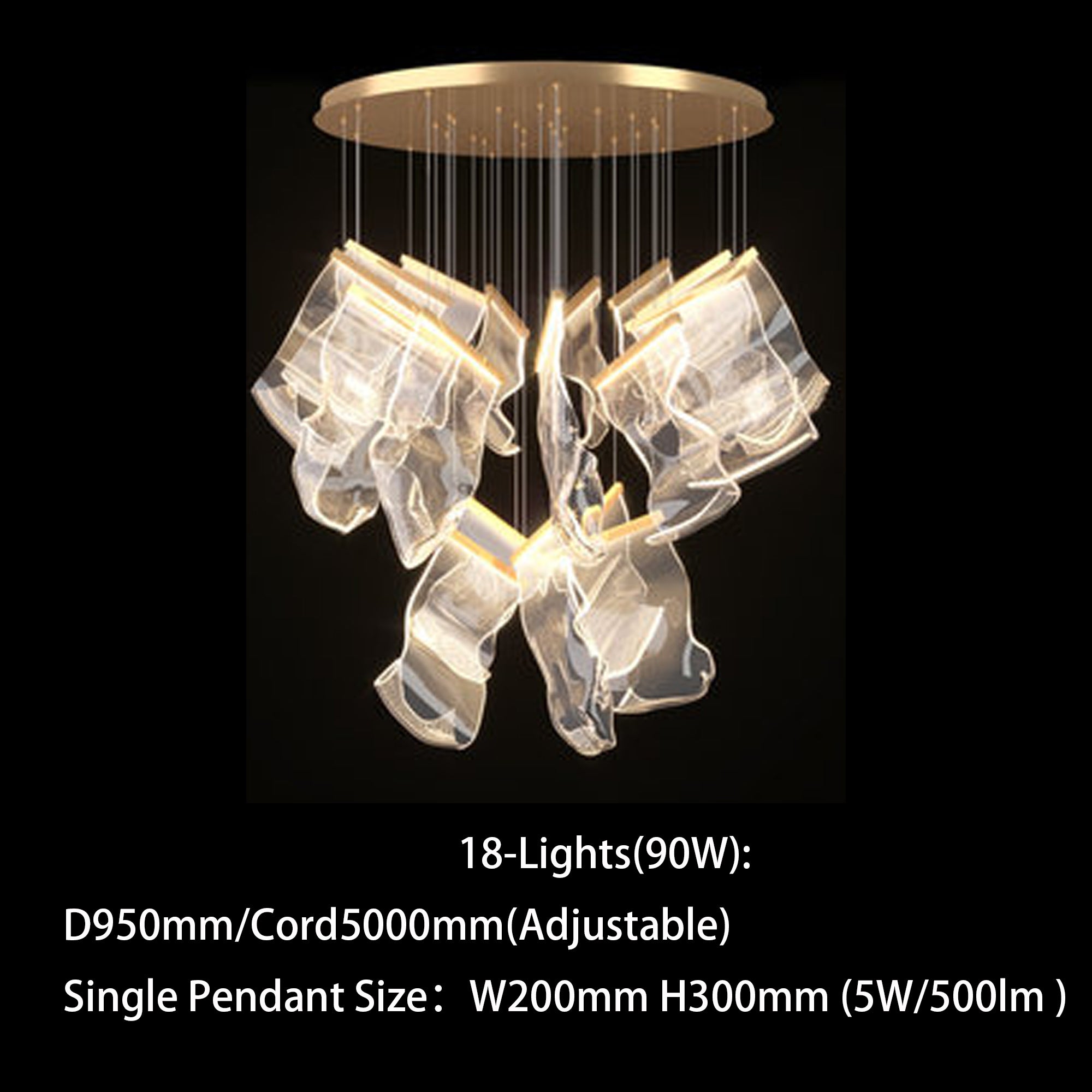 Chandelier lights YPW1024